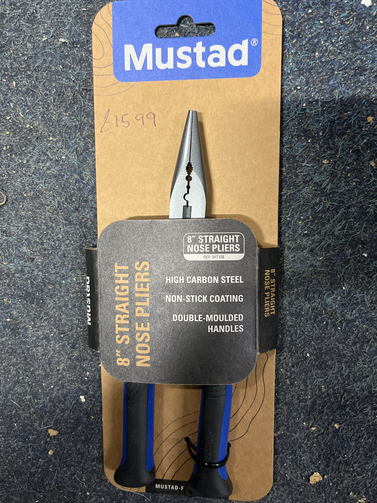 Mustad 8” Straight nose pliers