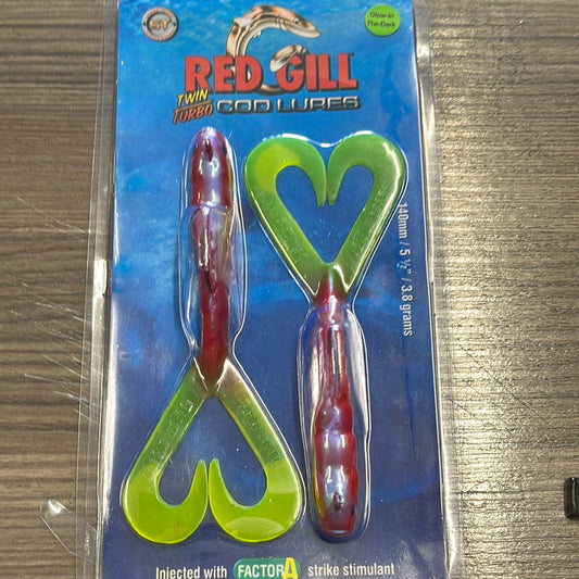 Red Gill Twin Turbo Cod Lures