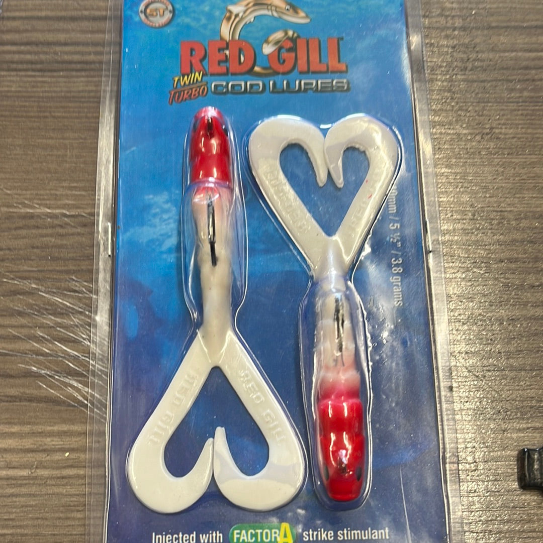 Red Gill Twin Turbo Cod Lures