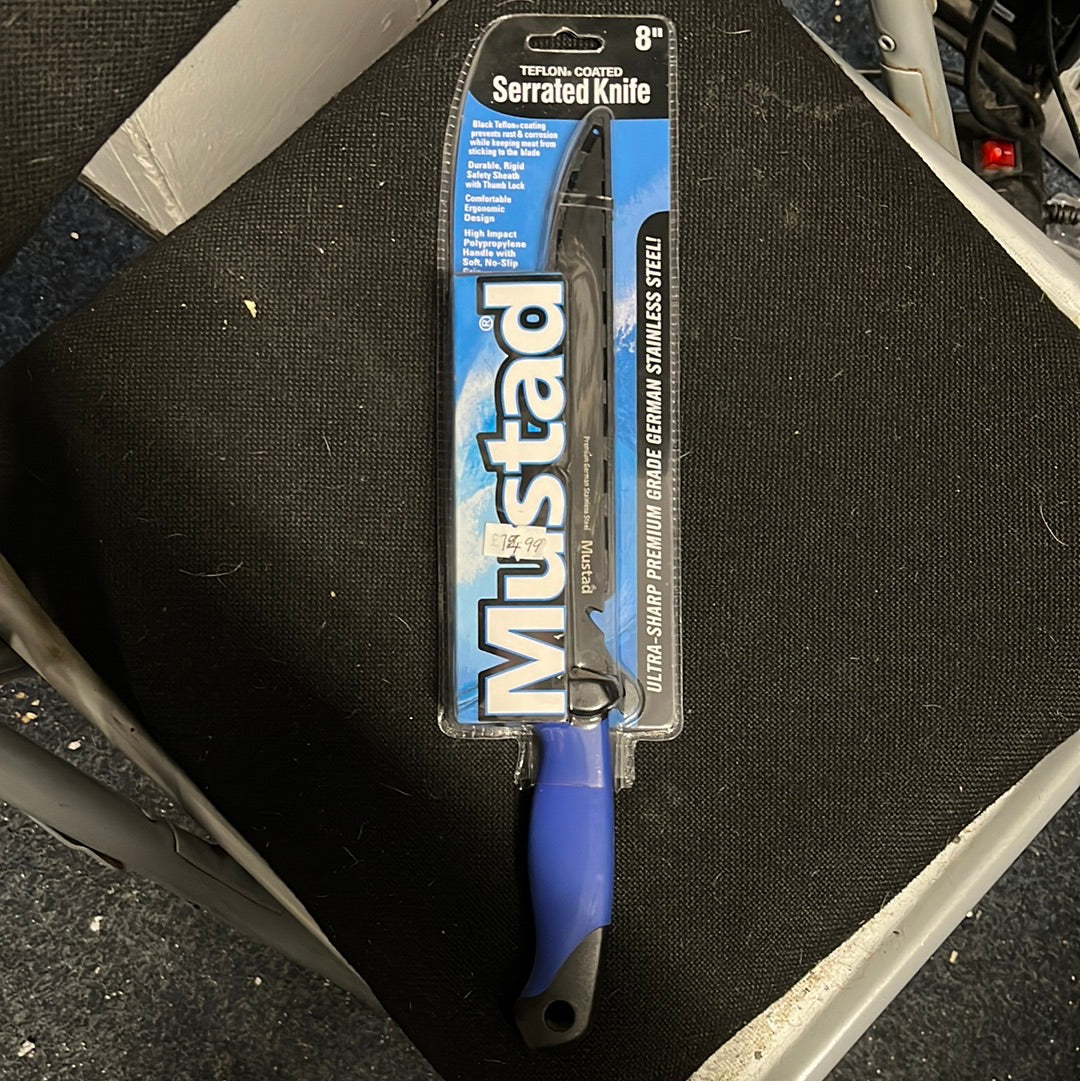 Mustad 8” Serrated Knife