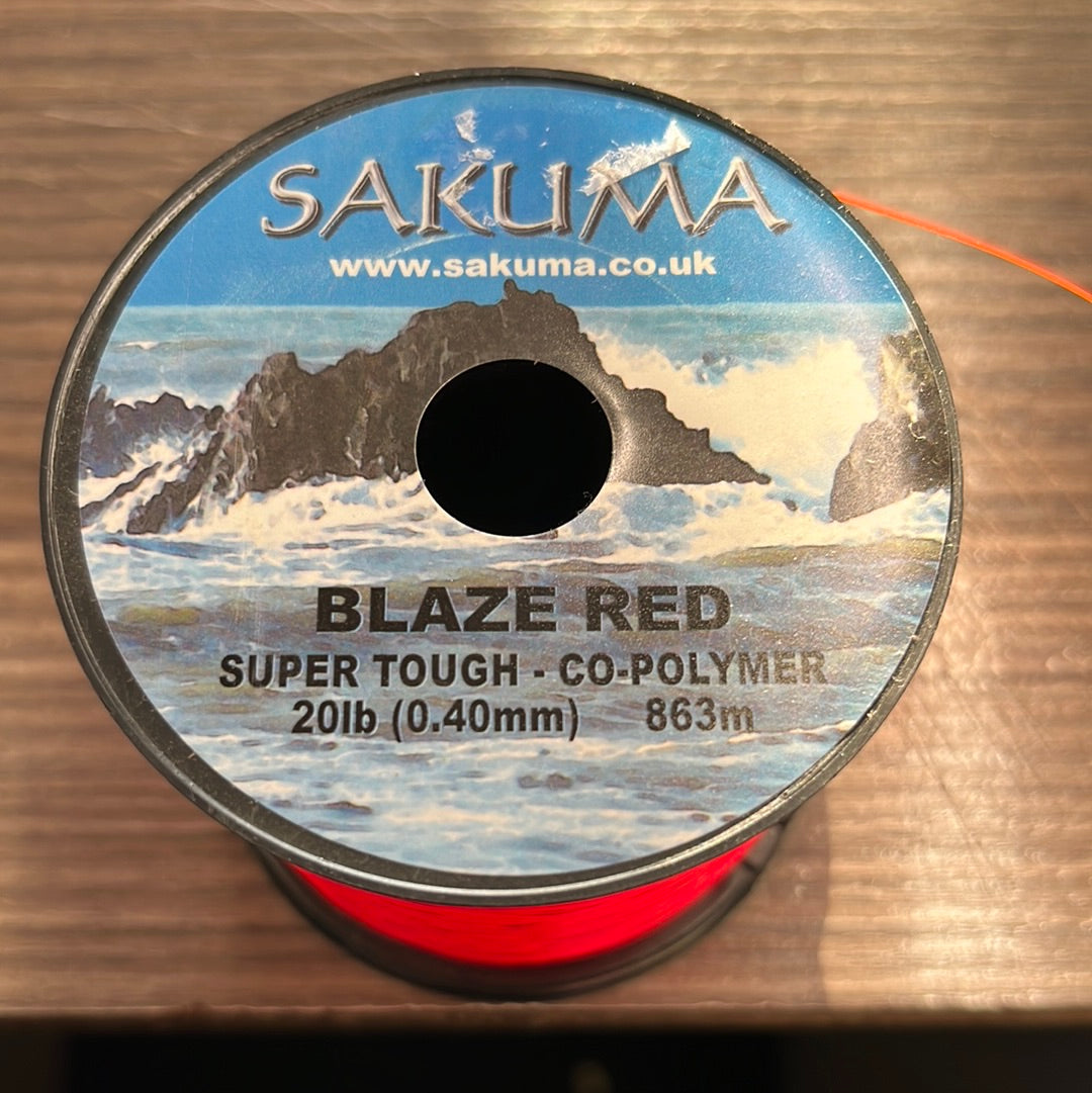 Sakuma Blaze Red Fishing Line