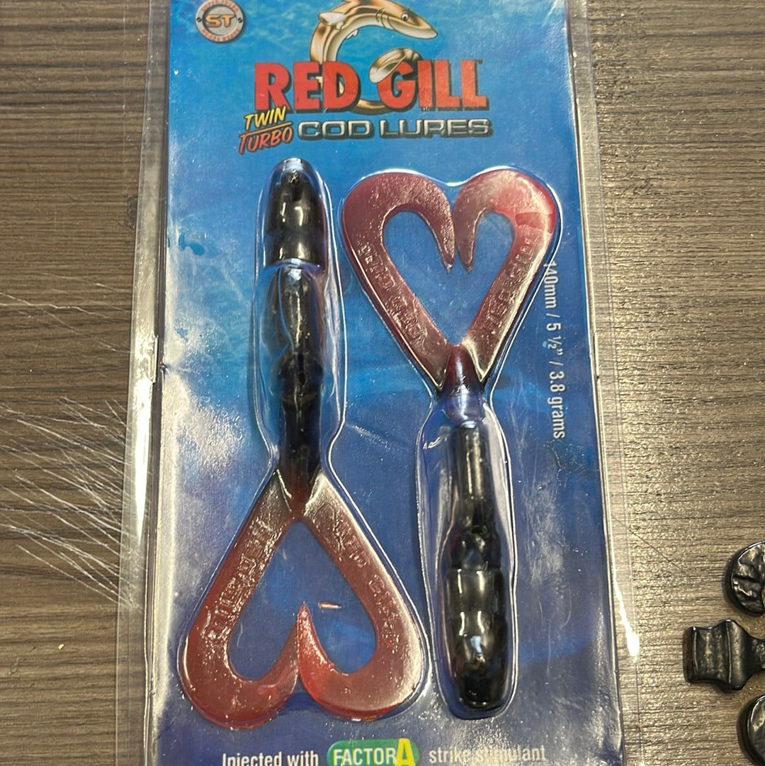 Red Gill Twin Turbo Cod Lures