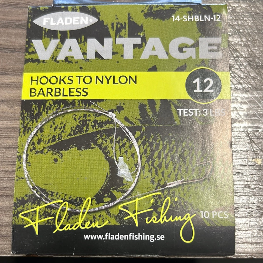 Fladen Hooks to Nylon Barbless