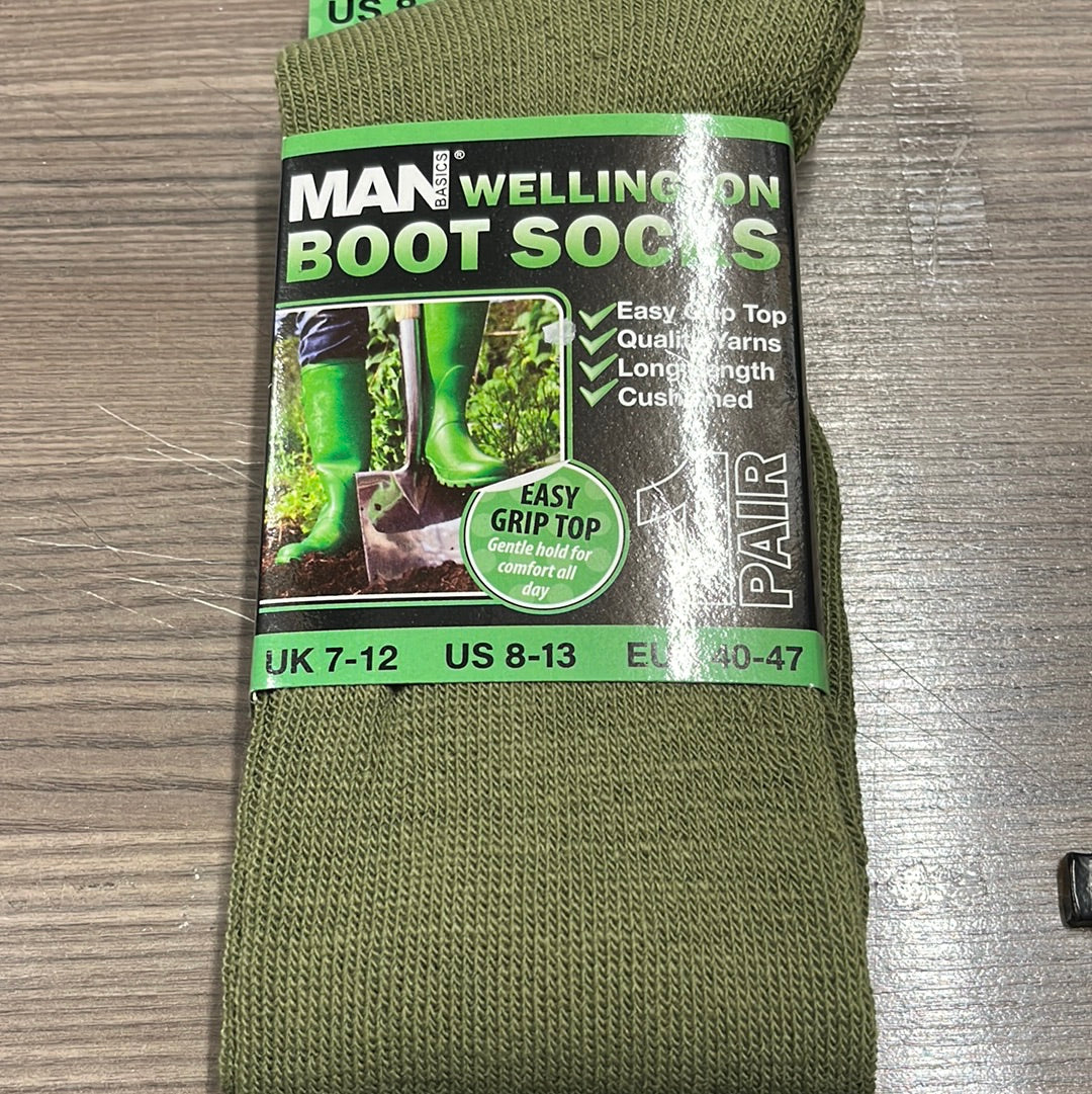 Wellington boot socks